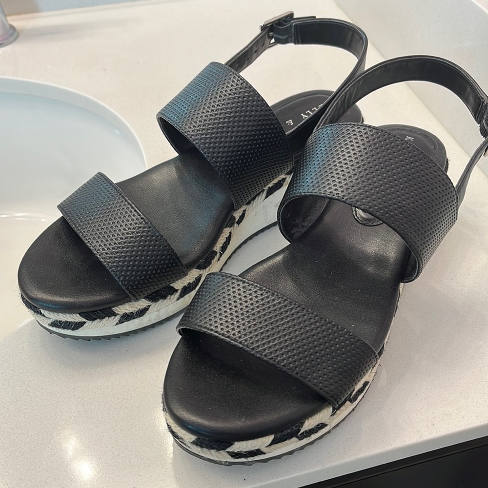 Athletic sandals with tennis shoe sole. Size 8 1/2 M.